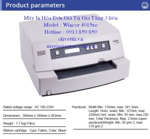 Máy in hóa đơn đỏ 3 liên chuyên dụng