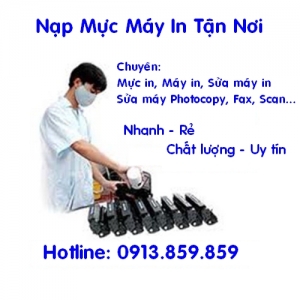 Nạp mực máy in chuyên nghiệp